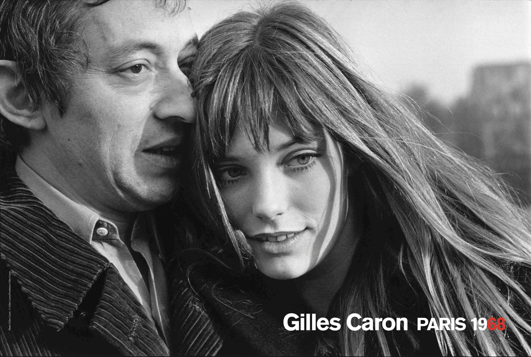 Gilles Caron Poster, Serge Gainsbourg & Jane Birkin