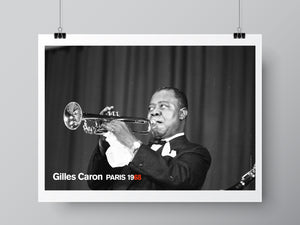 Gilles Caron Poster, Louis Armstrong