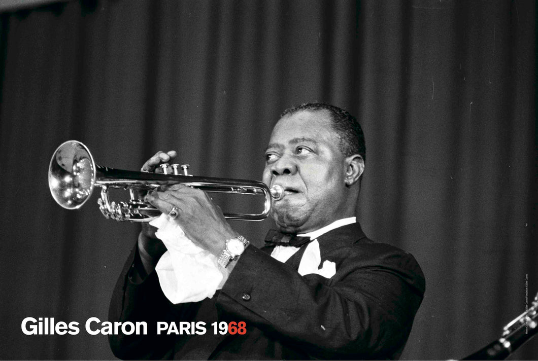 Gilles Caron Poster, Louis Armstrong