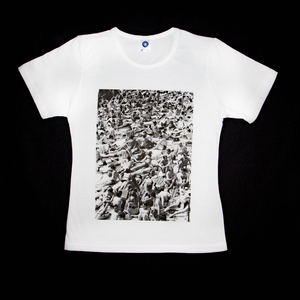 Premium organic white T-shirt, Paris 1968 Piscine Deligny