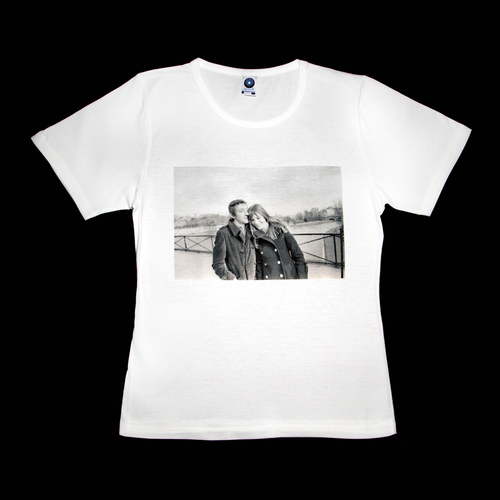 Premium organic white T-shirt, Jeanne & Serge