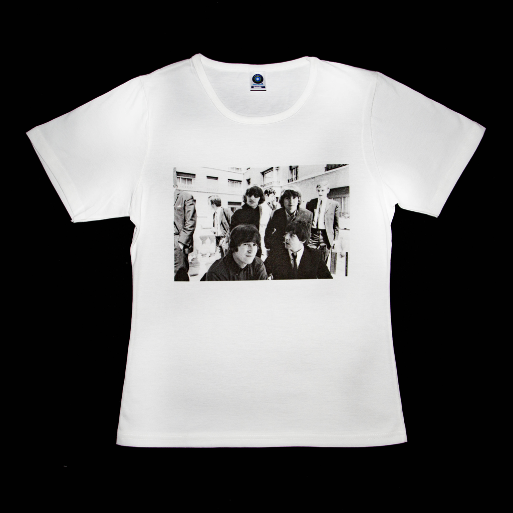 Premium organic white T-shirt, The Beatles