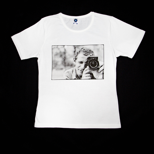 Premium organic white T-shirt, Gilles Caron