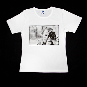 Premium organic white T-shirt, Gilles Caron