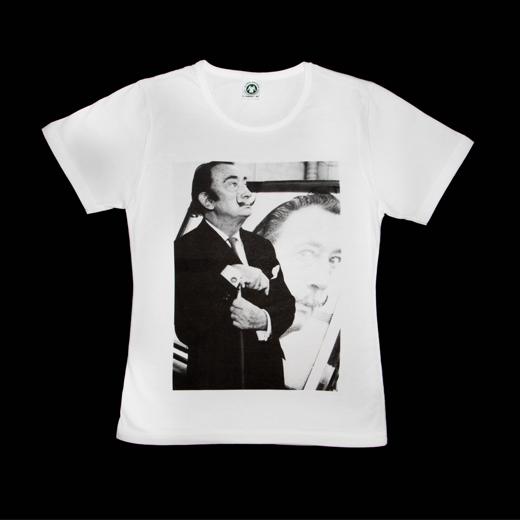 Premium organic white T-shirt, Salvador Dalí
