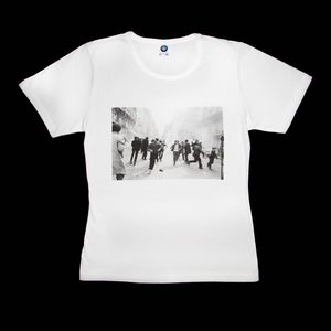 Premium organic white T-shirt, Paris May 68
